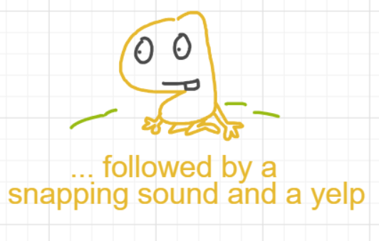 A panel from Running Duos, episode four of the Board Boards object show by Furretwalk/WalkingFurret.